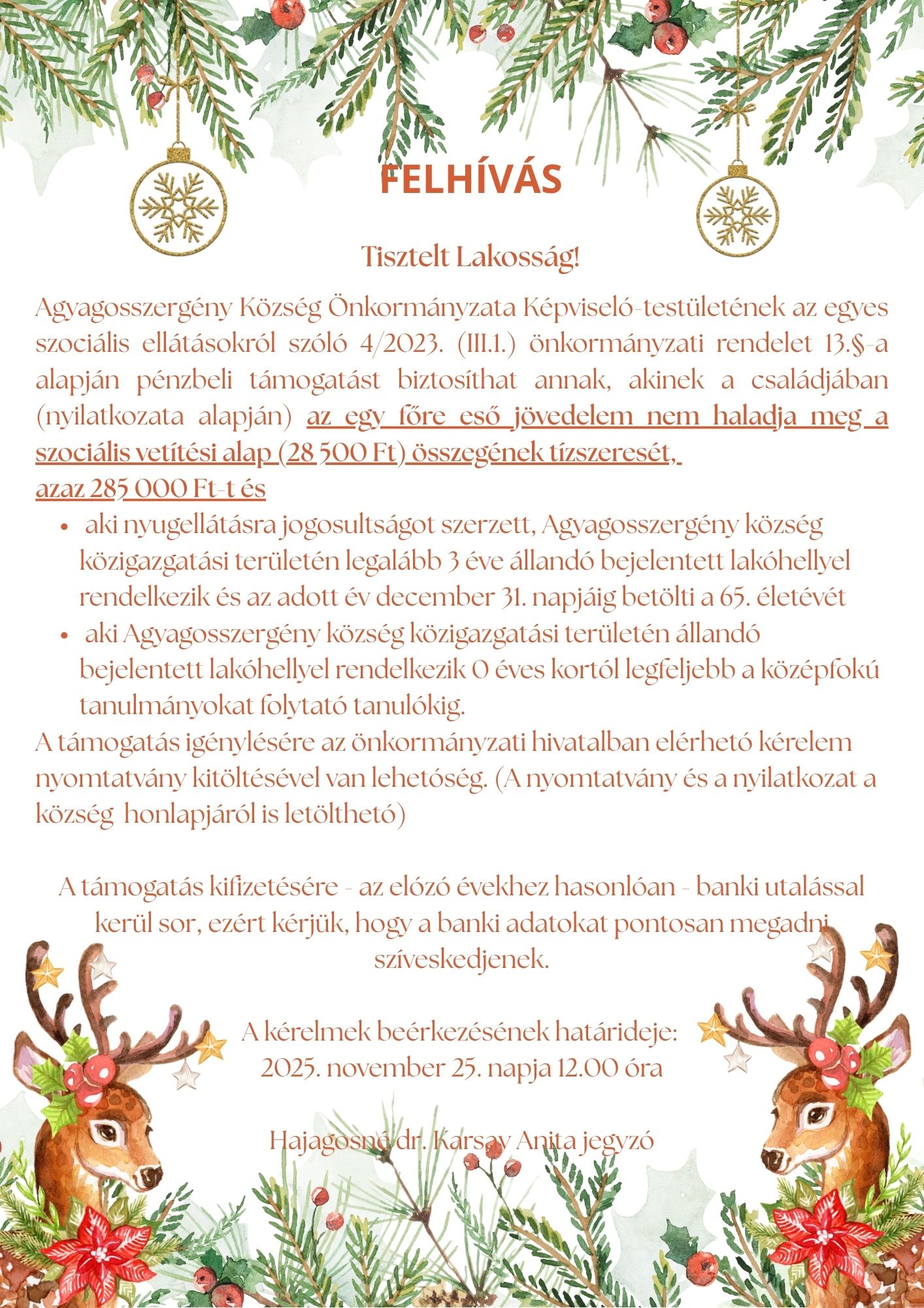 Green and White Illustrative Christmas Background Poster 1